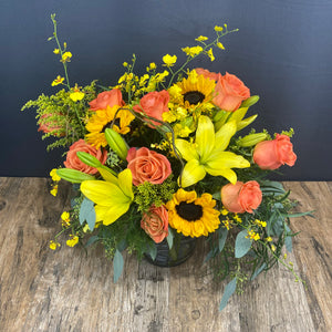 Autumn Roses & Lilies