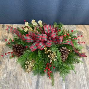 Christmas Bow Centerpiece