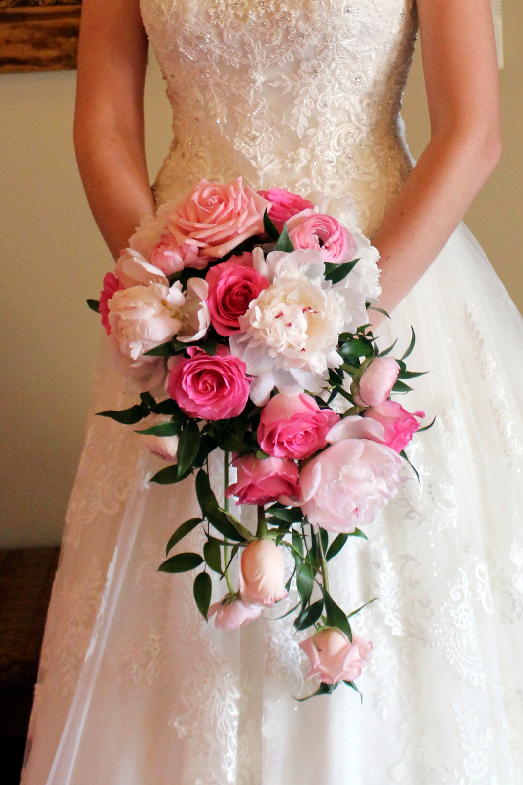 Pink Cascade Bouquet - The Blooming Idea Florst - The Woodlands, Texas